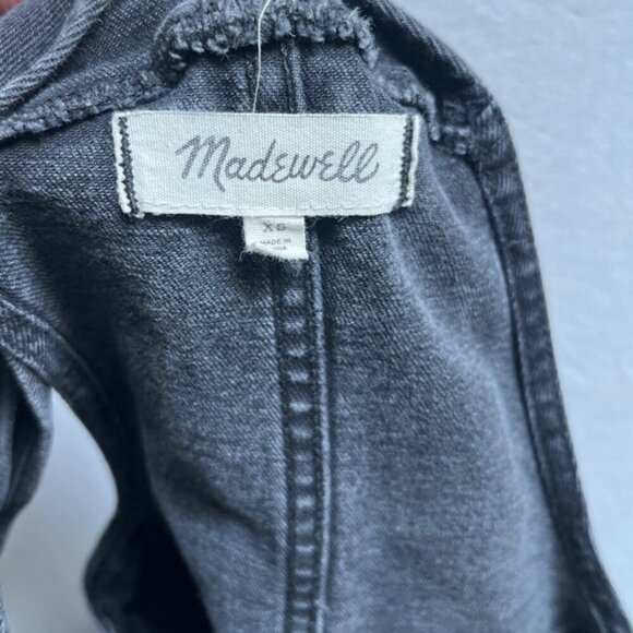 Madewell black denim skinny overalls Sz XS - Picture 8 of 13